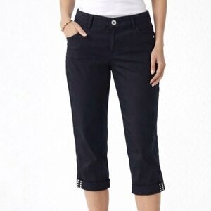 WHITE House Black Market Capri Cropped Slim Pedal Pusher 2